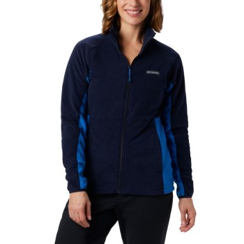 Columbia Basin Trail Fleece Full Zip Top, Chamarras Azul Marino Azules Para Mujer | 209561-QBR